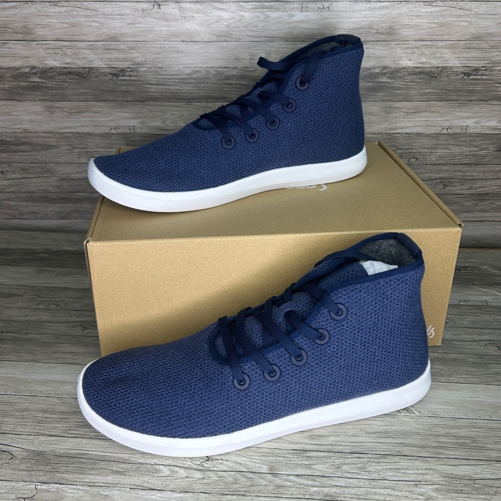Allbirds TT Tree Topper Mens Size 14 US High Top Sneakers Shoes Hazy Indigo Blue